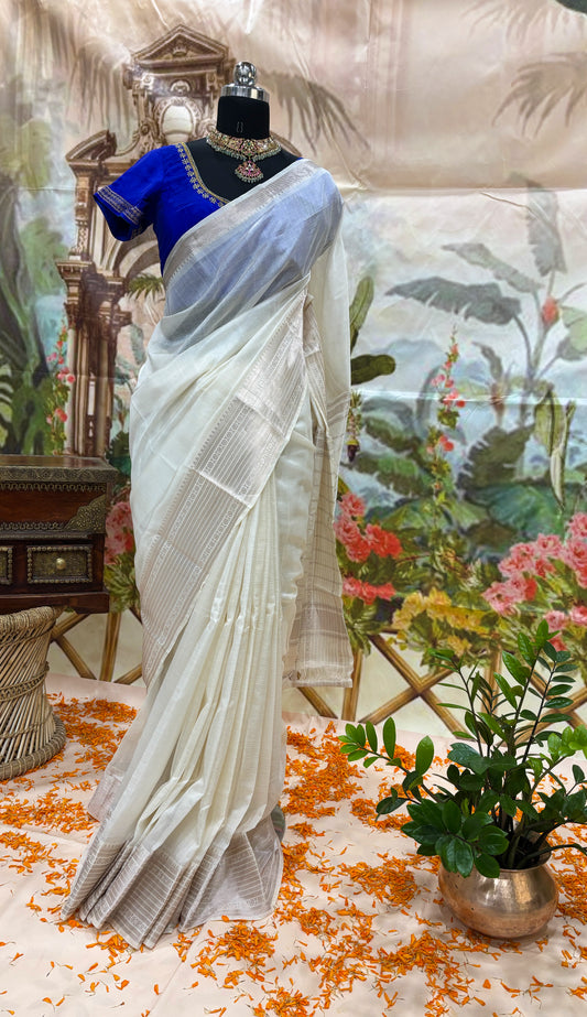Mangalagiri Cotton-Silk Saree - Royal Purple